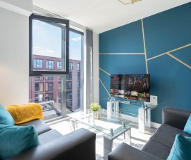 NEW BUILD - 2 Bed Luxury Spacious Modern Apt - ROOF TOP TERRACE - Digbeth, Birmingham City Centre - FREE NETFLIX & SMART TV